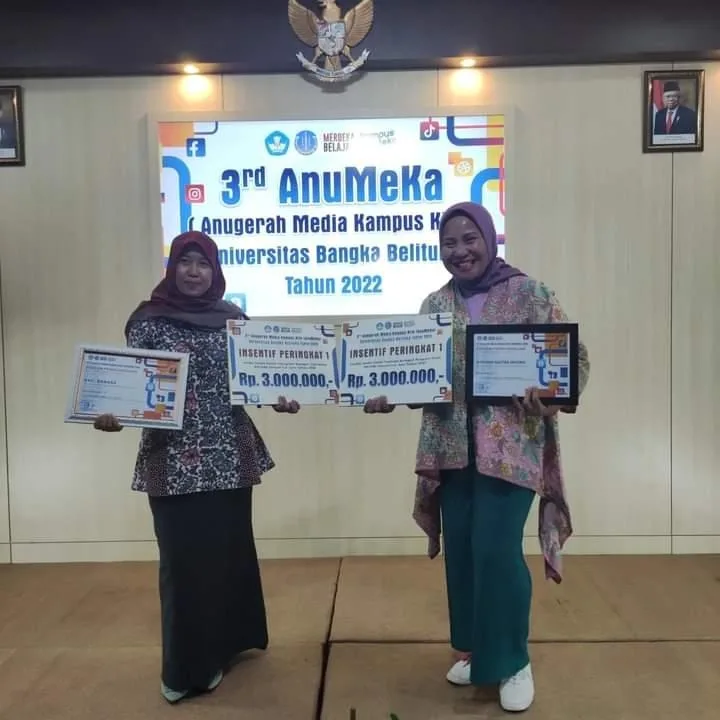 Sastra Inggris Tempati Posisi Pertama Kategori YouTube Teraktif dan Terinformatif pada Anugerah Media Kampus Kite (AnuMeka) Universitas Bangka Belitung 2022