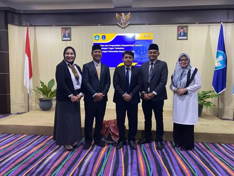 Pelantikan Kepala Jurusan dan Sekretaris Jurusan Sastra Inggris