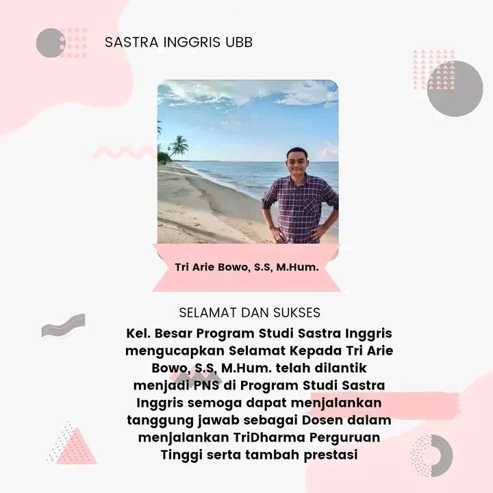 Pelantikan Tenaga Pengajar Sastra Inggris